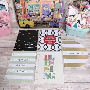 FREE WHEN BUNDLED Happy Planner Decorative Inserts Lot of 5 Planner Decoration